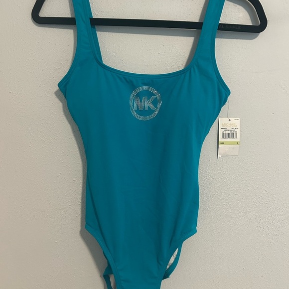 Michael Kors Blue One Piece Swimsuit - Picture 1 of 3